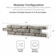 thumbnail image 3 of RTS Home Accents Rock Lock Raised Garden Bed Straight Rock (Pack of 2), 3 of 7