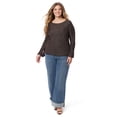 thumbnail image 2 of Jessica Simpson Women's and Women's Plus Savana Sparkle Knit Top, Sizes XS-4X, 2 of 5