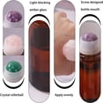 thumbnail image 5 of ACDANC 1.7Oz Large Amber Glass Roll on Bottles for Essential Oils,Refillable Roller Ball Applicator,Empty Deodorant Containers with Pink Crystal Rollerball, 5 of 15
