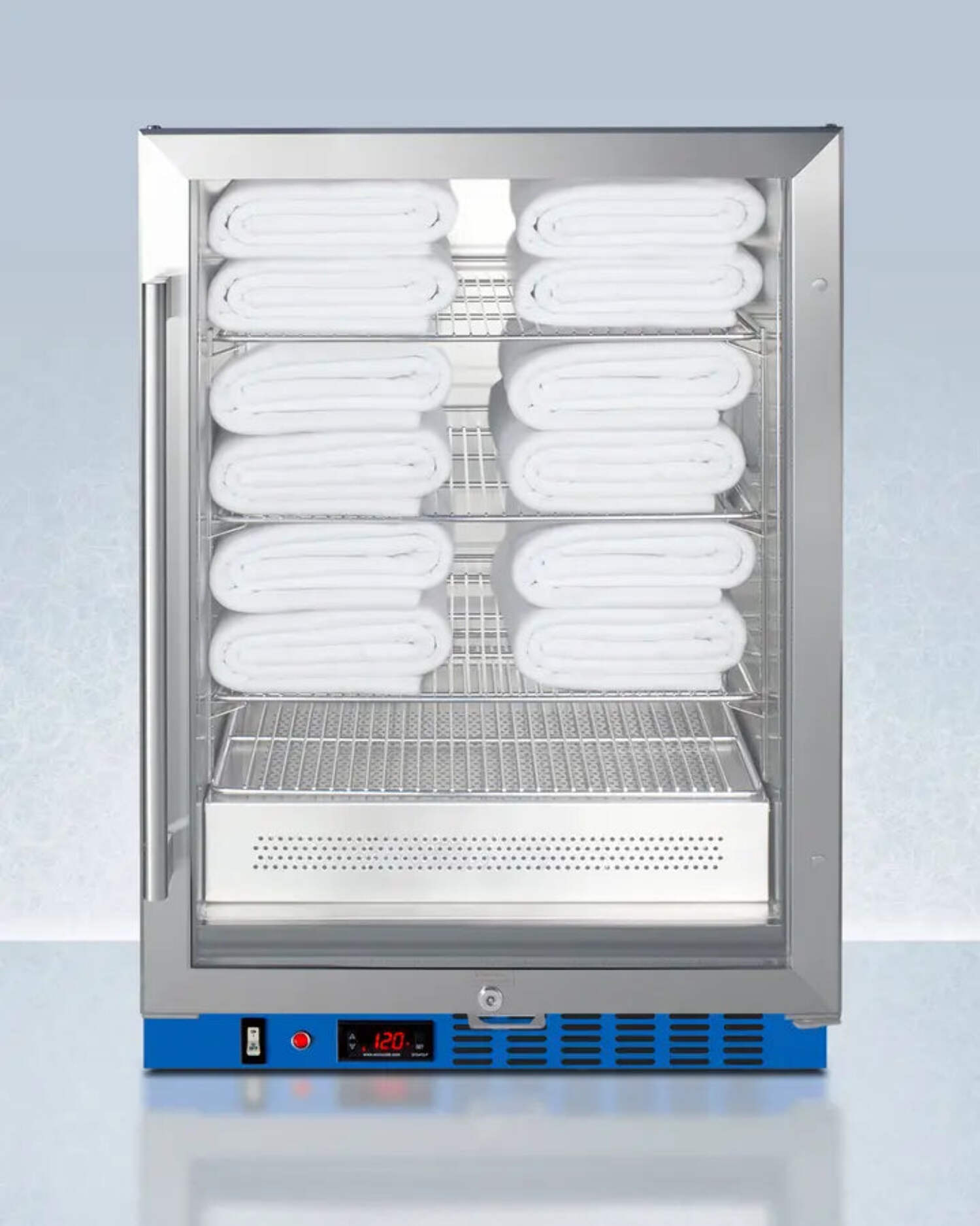 Accucold PTHC65GUC 24" Undercounter Glass Door Blanket Warmer, 4.57 Cu.Ft., 90º -140ºF