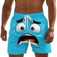 thumbnail image 5 of CHENge Men Swim Shorts Long Casual Retro Tropical Print Quick Dry Surf Board Shorts with Pockets Stretch Fabric Beach Wear, 5 of 5