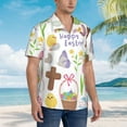 thumbnail image 5 of Disketp Hawaiian Shirts For Men,Happy Easter1 Print Mens Casual Short Sleeve Button Down Shirts Beach Shirt, 5 of 8