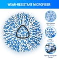thumbnail image 4 of 6 Pack Microfiber Spin Mop Refills Compatible with O Cedar RinseClean 2-Tank System, Machine Washable, Scratch-Free & Absorbent, 4 of 8