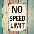 thumbnail image 3 of Speed Limit 2 Sign Funny Metal Tin Signs Vintage Speed Limit Signs 8x12 Inch, 3 of 4