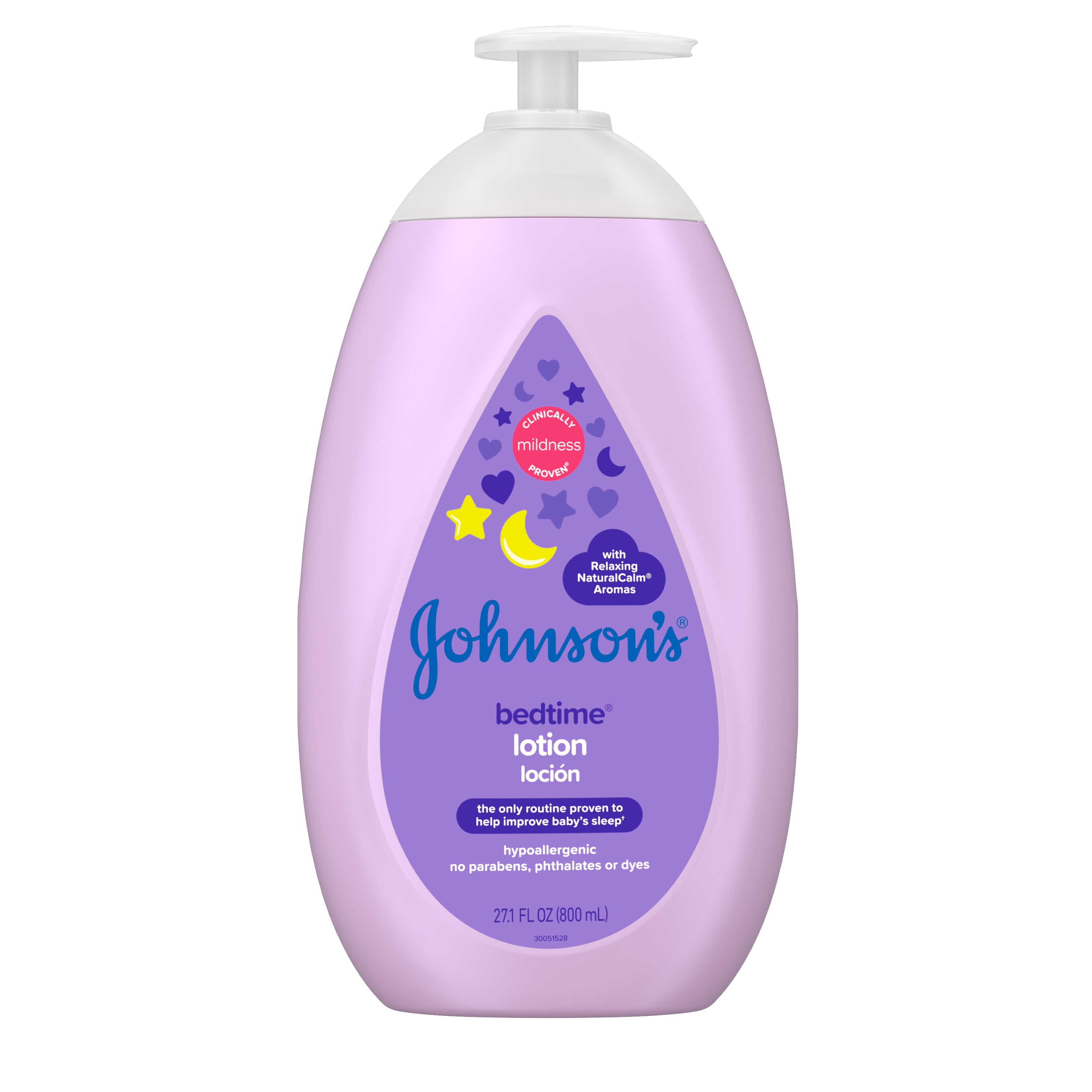 Johnson's Moisturizing Bedtime Baby Lotion, Paraben-Free, 27.1 fl. oz