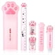 thumbnail image 1 of Juego de PapeleríA con Forma de Pata de , 6 Piezas, Kit Estacionario de Kawaii, Sacapuntas, Borrador RetráCtil, Cinta Correctora y Regla, 1 of 5