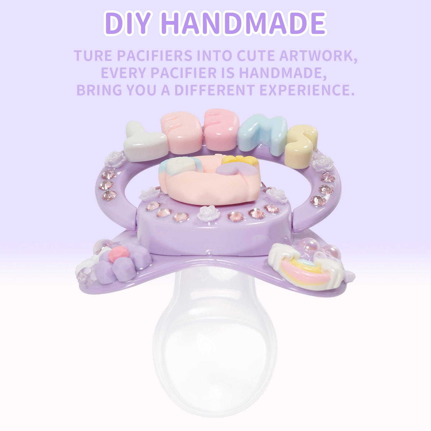 CutiePlusU Adult Sized Pacifier Dummy Big Shield DIY Handmade
