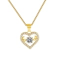 thumbnail image 1 of Collier Cœur d'Amour Infini en Argent pour Femmes, Chaîne de Clavicule, 1 of 9