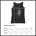 thumbnail image 7 of Sugar Skull Lace Women's Tank Top Black White Day of the Dead Gothic Beauty Monochrome Dia de Los Muertos Elegant, 7 of 7