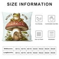 thumbnail image 5 of Leisuo Home Frog Standing On A Mushroom Nature Throw Pillow, 5 of 5