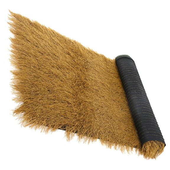 RENACLIPY Brown Artificial Thatch Roof Roll for Garden, Patio, Outdoor Decoration and Landscaping Projects