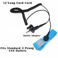 thumbnail image 3 of Static Care Banana Jack Outlet Plug Adapter (2 Pieces) and Wrist Strap Set (2 Sets) 5' Coil Cord, 4mm, 1 Meg Blue Fabric, 3 of 6