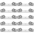 thumbnail image 4 of IDEANATEGRATE 10Pcs Stainless Steel Corner Braces for and Diy Projects in Silver, 4 of 8