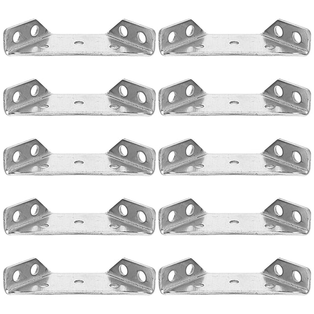 OUNONA 10 Pcs Structure Simple Attaches d'Angle en Acier Inoxydable pour Projets DIY