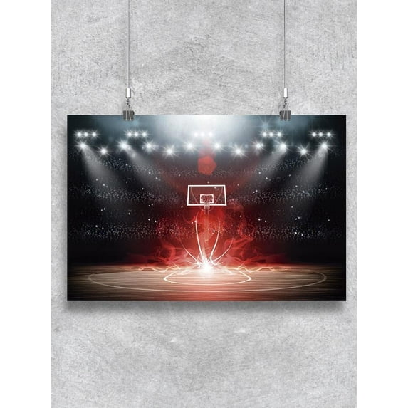 Artistic Basketball Court Poster -Image by Shutterstock