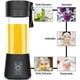 thumbnail image 4 of Licuadoras portátiles Vaso Licuadora de frutas Licuadora de jugo eléctrica Recargable por USB, 6 cuchillas 3D para una mezcla excelente, 380 ml Negro, 4 of 4