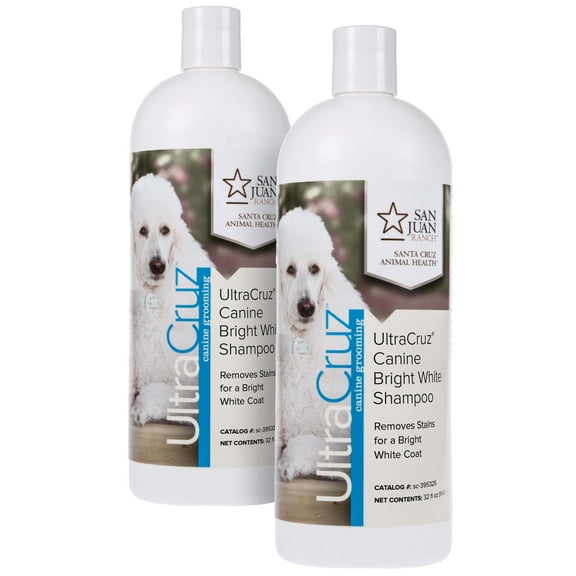 UltraCruz Canine Bright White Dog Shampoo Bundle, 2 x 32 oz Each