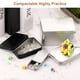thumbnail image 5 of Contenedores de caja de metal Uxcell, 2Pcs 7.1x4.3x2.2 Negro Plata Rectangular Vacío Tinas con Tapa para Almacenamiento en Casa, 5 of 6