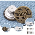 thumbnail image 4 of Boutons Instantanés Réglables Boutons de Jean Bouton de Remplacement Bouton d'Extension Boutons-Pression Boutons Sans Couture Boutons Détachables 40 Pcs, 4 of 8
