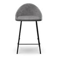 thumbnail image 3 of Pemberly Row Vegan Leather Counter Height Stools (Set of 2) in Smoke, 3 of 4
