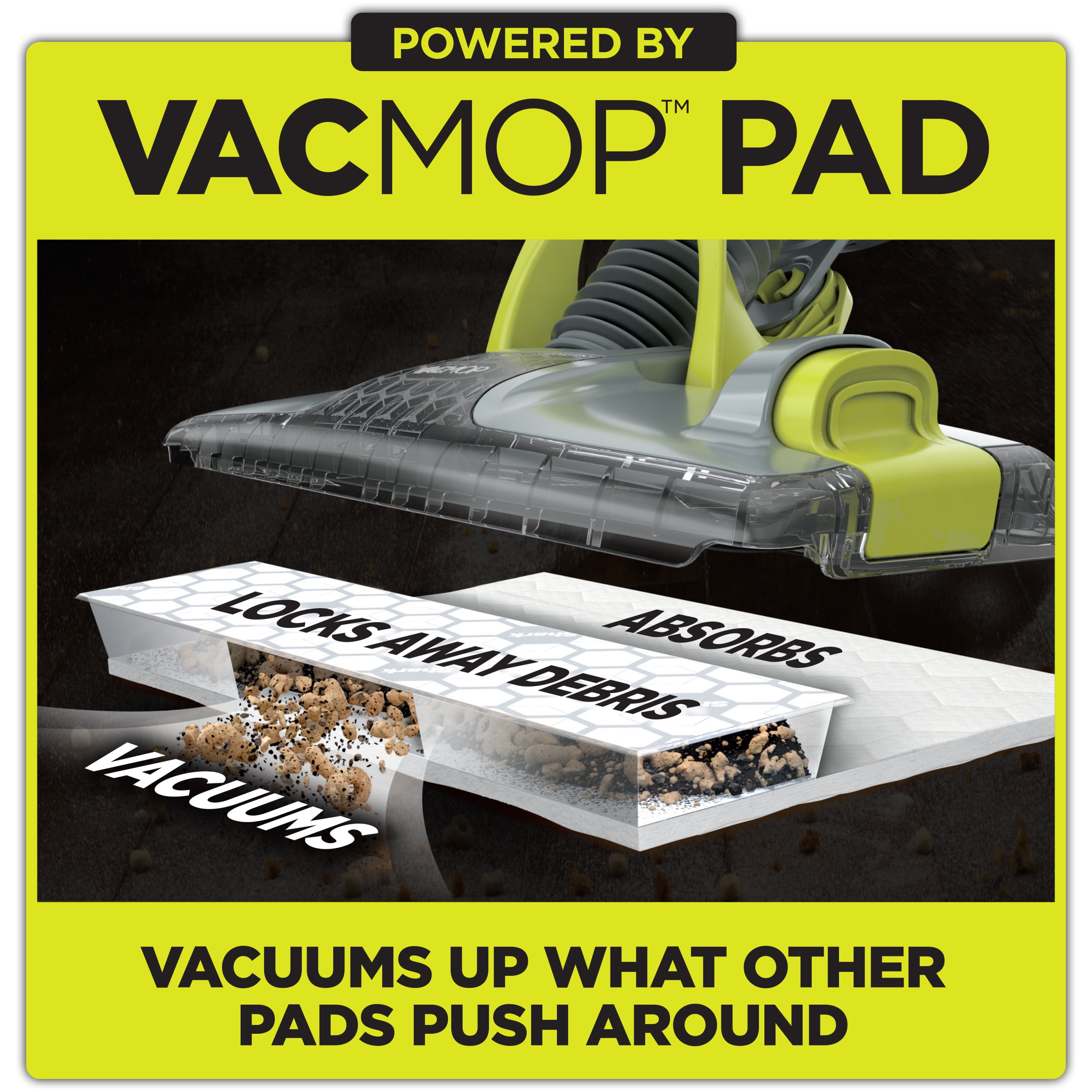 Shark VACMOP™ Cordless Hard Floor Vacuum Mop with Disposable VACMOP™ Pad VM200P12 - 1