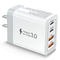 USB Wall Charger Block,4-Port Fast Charging Block,USB C Wall Charger for Cell Phone,Headphone,Travel Charger for Multiple Devices,Phone Accessories