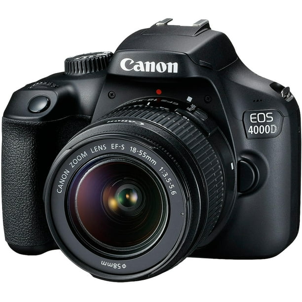 Canon EOS 4000D DSLR Camera with EF-S 18-55mm Lens, SanDisk 64GB