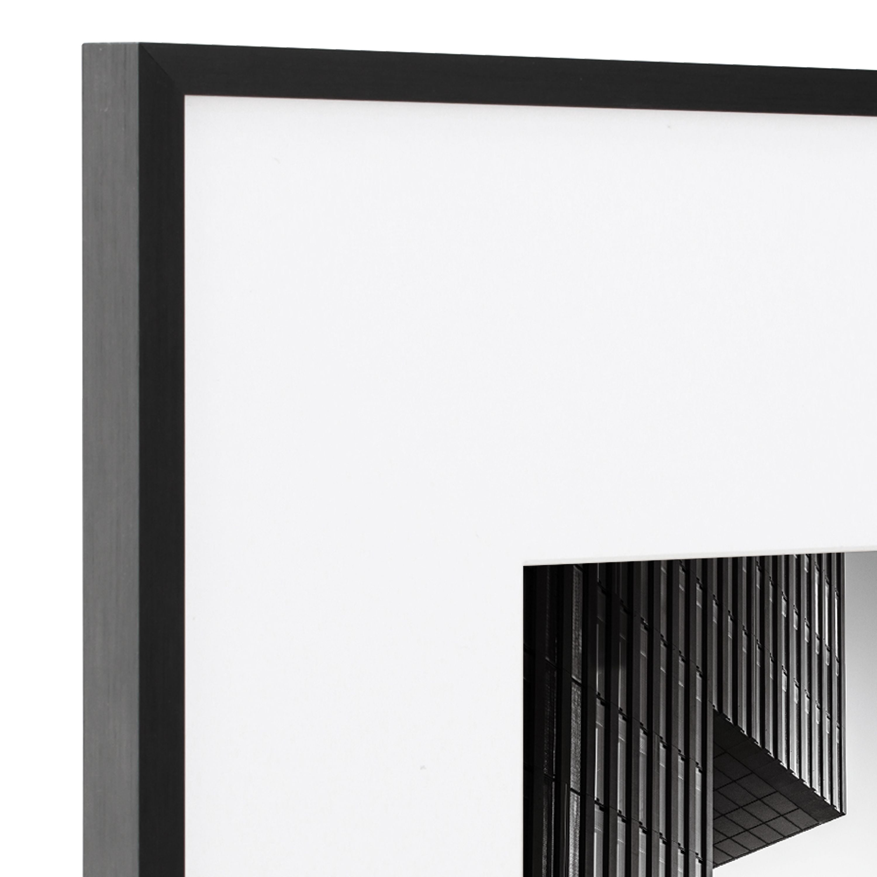 Better Homes & Gardens 11x14 Matted to 5x7 Metal Gallery Wall Picture Frame, Black, Non Glare