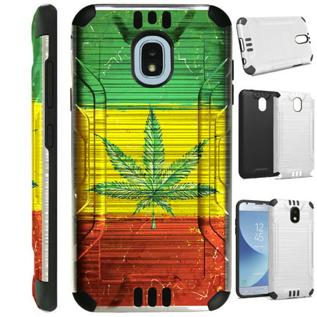 Silver Guard Phone Case Cover For Samsung Galaxy J7V (2018) | J7 Aero | J7 Top | J7 Star (Weed Nation (Best Way To Stash Weed)
