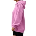 thumbnail image 3 of Hibeli Women Long Sleeve Pullover Oversized Solid Color Hoodie Top Sweatshirts, 3 of 4