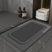 LSLJS Crystal Velvet Bathroom Rugs Super Absorbent Quick Dry Bath Mat Non-slip Rubber Back Bathtub Mats Shower Rug Toilet Carpet Bath Mats for Bathroom Floor Toilet Door Mat Machine Washable 24" x 36"