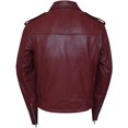 thumbnail image 4 of Pure Leather Men’s Brando Lambskin Motorcycle Jacket – Real Biker Premium Zipper Pockets, 4 of 4