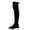 Black, variant on Boots for Women,Solid Color Flat Over The Knee Boots for Women Winter Autumn Fashion Long Stretchable Leg Warmers,Knee High Boots Women,Black,7