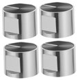 thumbnail image 4 of PTOOTP 4Pcs Stove Knobs for Gas Stoves Round Zinc Alloy Home Cooking Silver, 4 of 8
