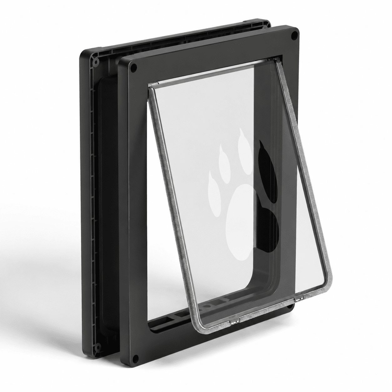 Medium Dog Door Snap-in Closing Panel Up To 35 Lbs Durable Black