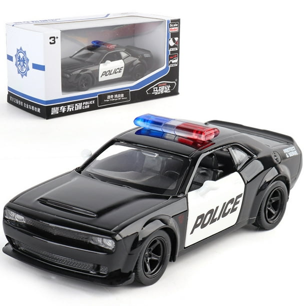 Boys 1 36 Police Car Toys Simulation 2 door Pull back Car Model