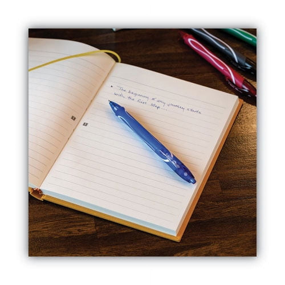 "Gel-Ocity Quick Dry Gel Pen, Retractable, Medium 0.7 Mm, Blue Ink, Blue Barrel, Dozen | Bundle of 10 Dozen"