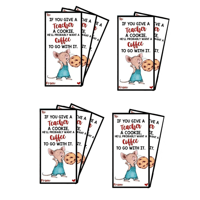 Appreciation Greeting Card for Teacher,If You Give Your Teacher A Cookie Book,Cards with Unique Appreciation A