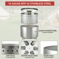 thumbnail image 6 of 20.5" Smokeless Fire Pit, Stainless Steel Wood Burning Outdoor Fire Pit with Air Switch, Removable Stand & Ash Pan - Portable for Camping, Backyard, 6 of 6