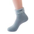 thumbnail image 1 of Winter Solid Color Knitting Plush Warm Socks Home Socks Ski Socks Moon Socks, 1 of 2