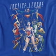 thumbnail image 2 of JLA Dark Days Women's T Shirt, Royal, Large, 2 of 6