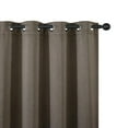 thumbnail image 6 of Luxe Weavers Pair of Window Panels Dark Taupe 100% Blackout Curtains 84" Length for Bedrooms, Energy Efficient Drapes, 6 of 10