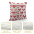 thumbnail image 4 of COMIO Valentines Day Pillow Covers, Valentines Decor Pillowcase Pink Love Heart Valentines Throw Pillows Anniversary Mother's Day Decorative Outdoor Cushion Case for Sofa Couch, 4 of 5