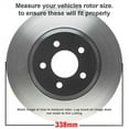 thumbnail image 4 of Detroit Axle - Front Brake Kit for 2003-2009 Lexus GX470 Toyota 4Runner Replacement Drilled & Slotted 13.3" Disc Brake Rotors 2004 2005 2006 2007 2008 Ceramic Brakes Pads, 4 of 9