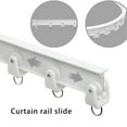 thumbnail image 6 of 30pcs Ceiling Curtain Track Rollers Hook Heavy Duty Rail Pulleys Plastic & Steel Hook for Smooth Sliding Window Drapery, 6 of 7