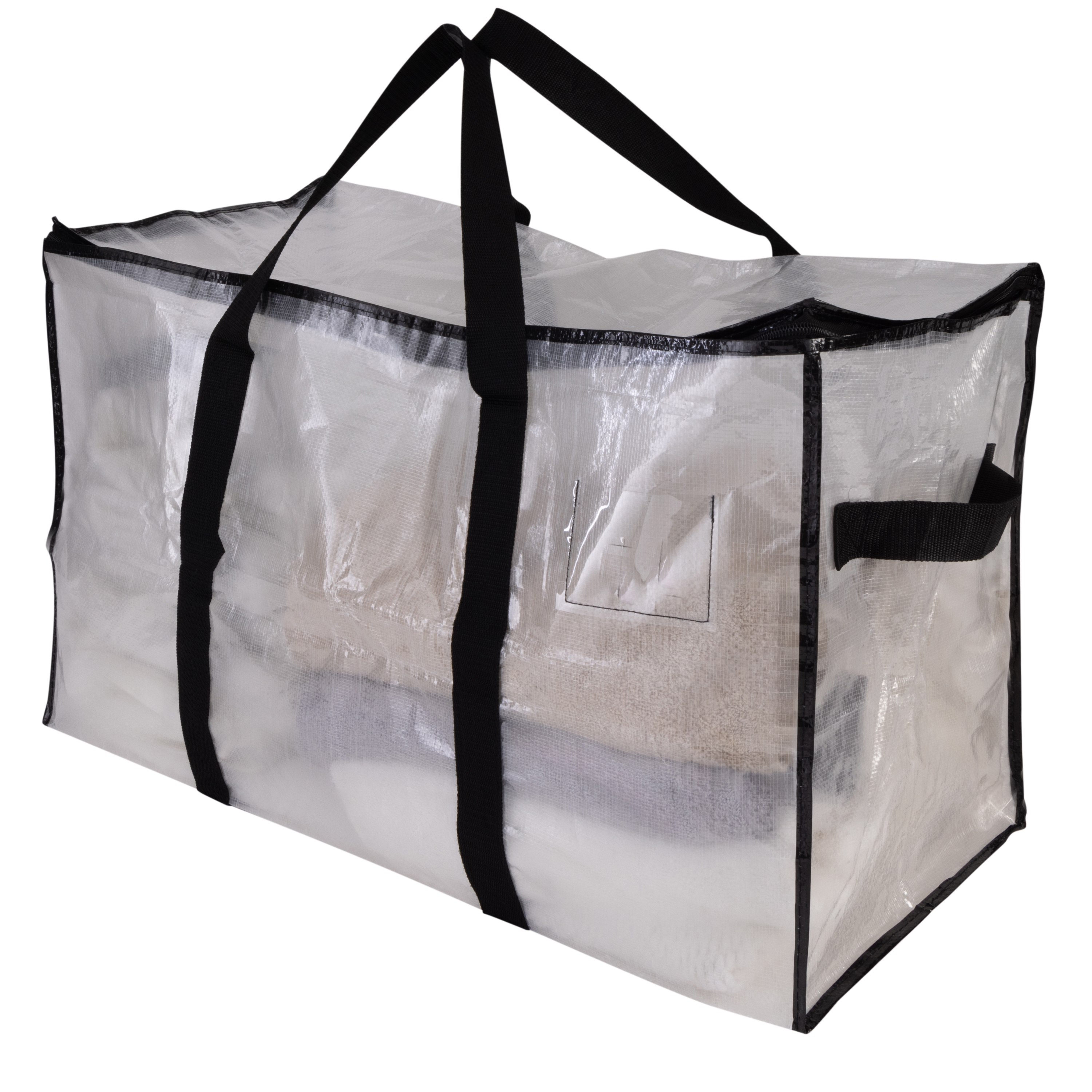 Organize It All 12 Pack Foldable Heavy Duty Clear Storage Bags
