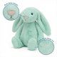 thumbnail image 3 of Juguetes de peluche de conejito de Pascua de 9,8 pulgadas, color verde salvia, peludos y holgados, animales de peluche de conejito de color sólido, peluches de eucalipto difusos para decoración, 3 of 8