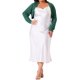 thumbnail image 2 of Cárdigan Plus Size Agnes Orinda para Mujeres, Chaquetas de Manga Larga, Abierto Frontal, Cárdigans Cortos 1X Verde Oscuro, 2 of 6