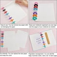 thumbnail image 6 of 60Pcs 35mm Book Binding Discs 10 Colors Plastic Round Transparent Binder Discs Mushroom Hole Discbound Expansion Discs Buckle Hoop Flexible Loose Leaf Binder Rings for Notebook Planner DIY, 6 of 8