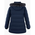 thumbnail image 4 of Wantdo Women's Big and Tall Winter Coat Thicken Puffer Jacket with Hood Windproof Puffy Coat Navy 5XL, 4 of 7
